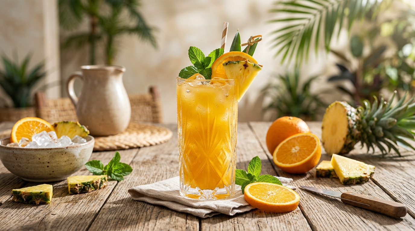 Jugo de Piña y Naranja: El Dúo Cítrico-Tropical Perfecto