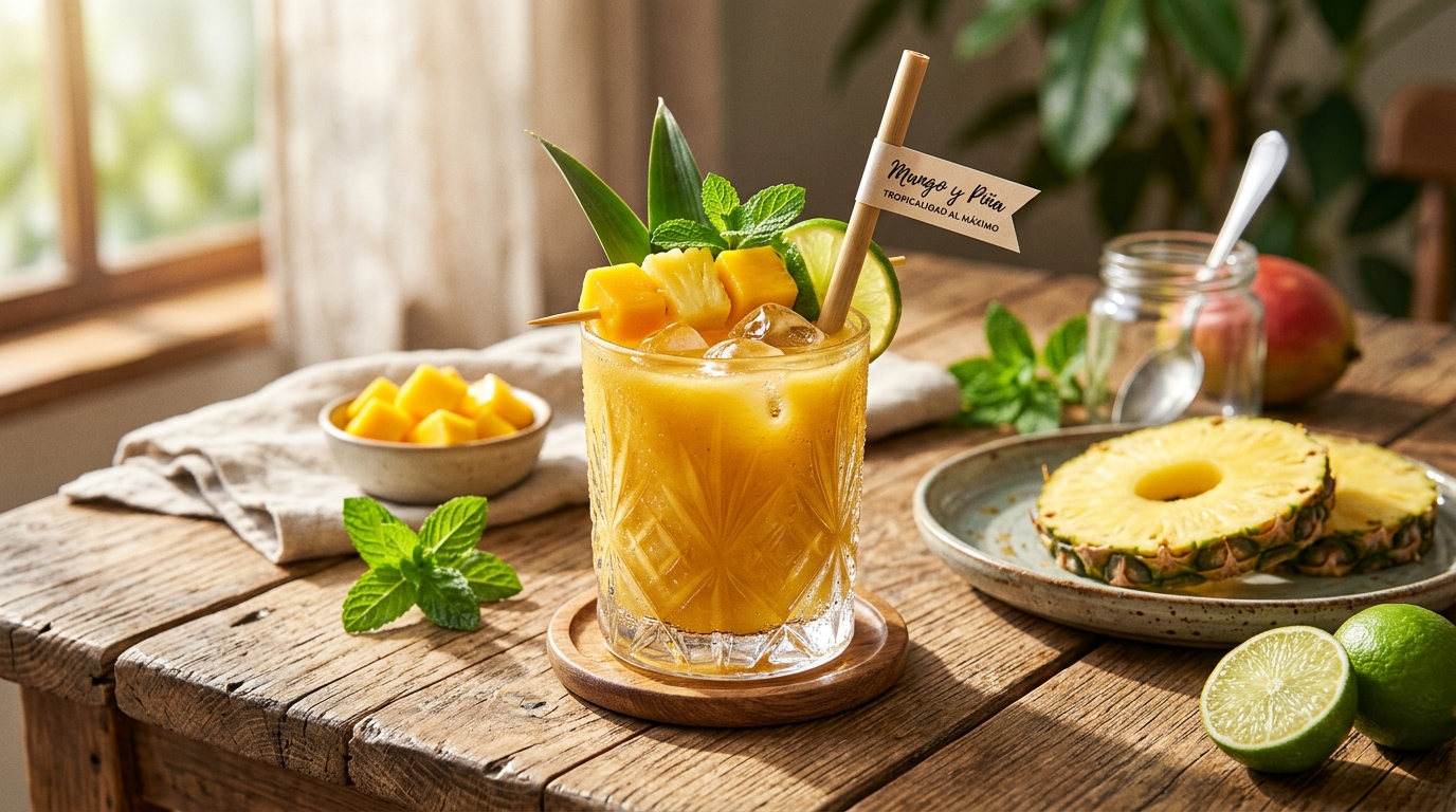 Jugo de Mango y Piña: Tropicalidad al Máximo