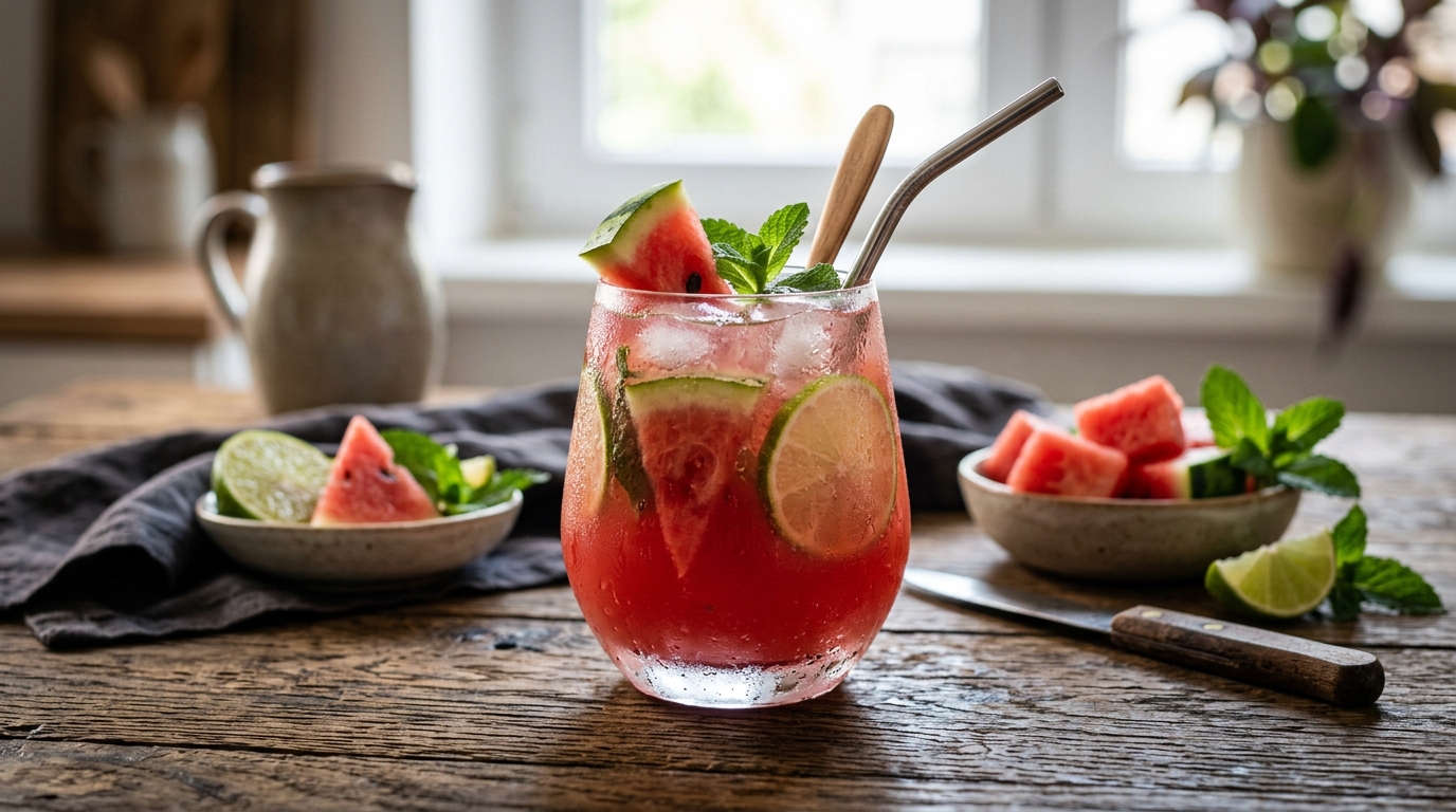 Jugo de Sandía y Limón: Frescura Extrema para Días de Calor