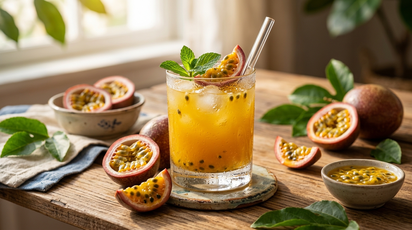 Jugo de Jugo de Chinola (Maracuyá): Intensidad Tropical en su Forma Más Pura