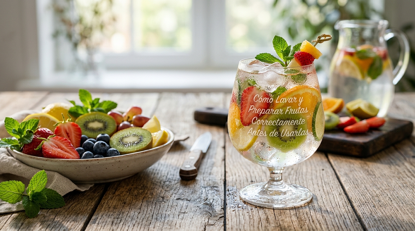 Jugo de Cómo Lavar y Preparar Frutas Correctamente Antes de Usarlas