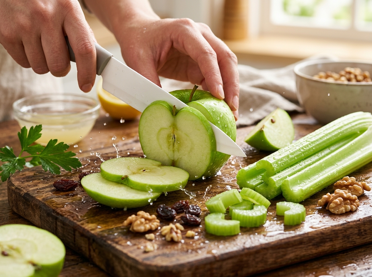 Ingredientes de Manzana y Apio: Una Mezcla Ligera con Carácter