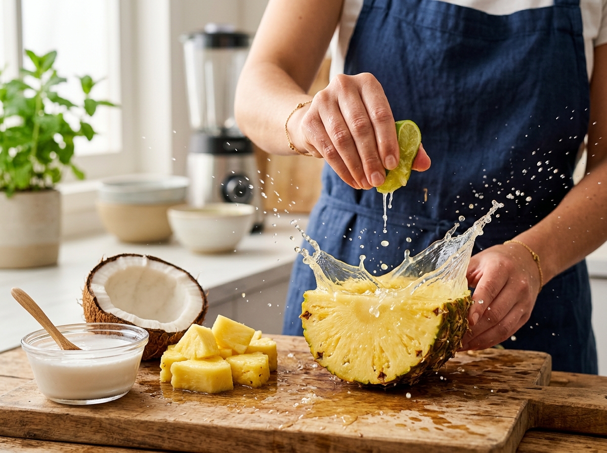 Ingredientes de Jugo de Piña Colada Sin Alcohol: Tropicalidad para Toda la Familia