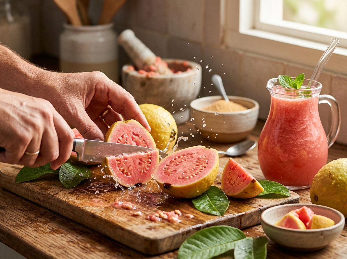 Ingredientes de Jugo de Guayaba: Dulzura Tropical con Carácter Propio