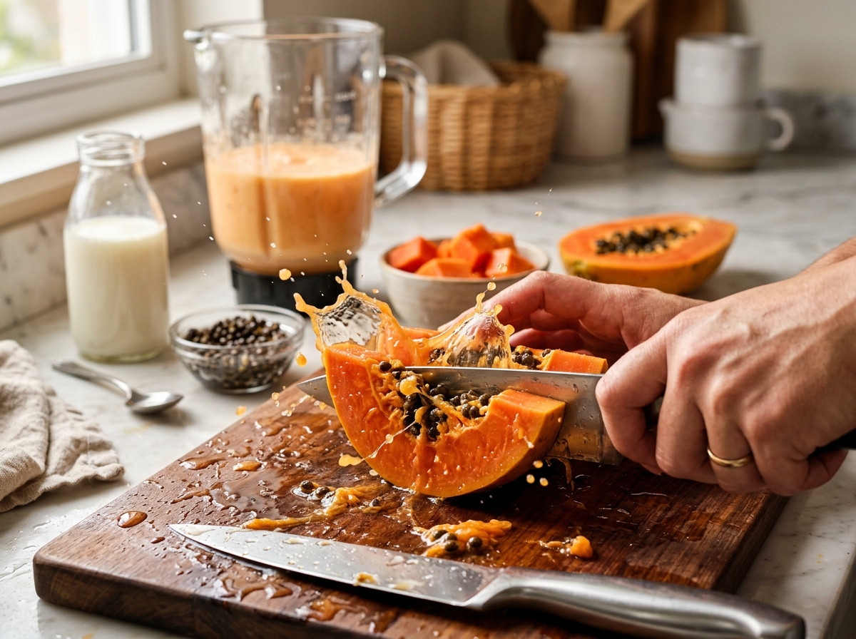 Ingredientes de Jugo de Lechosa Clásico: Suavidad Tropical en su Forma Más Simple