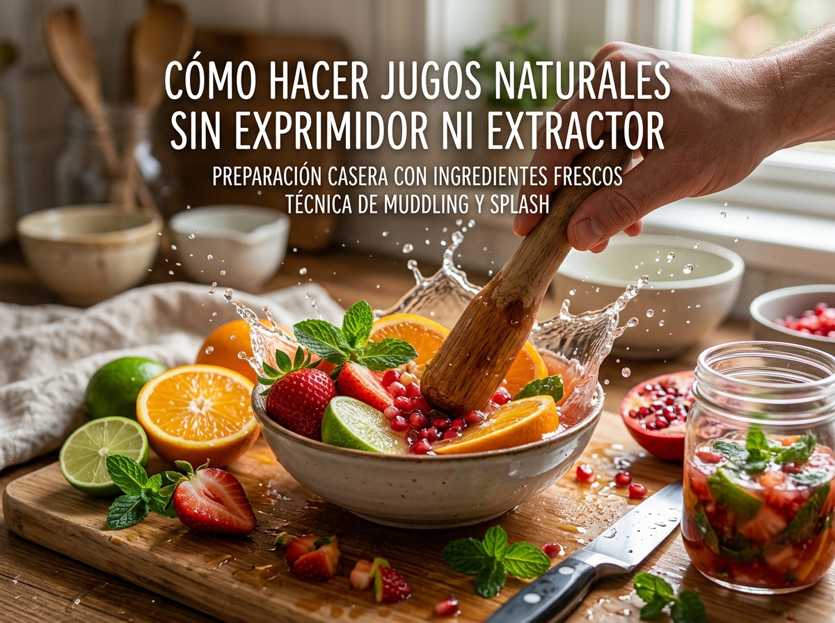 Ingredientes de Cómo Hacer Jugos Naturales Sin Exprimidor ni Extractor